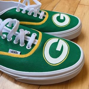 Custom Green Bay Packer Vans Men’s 12